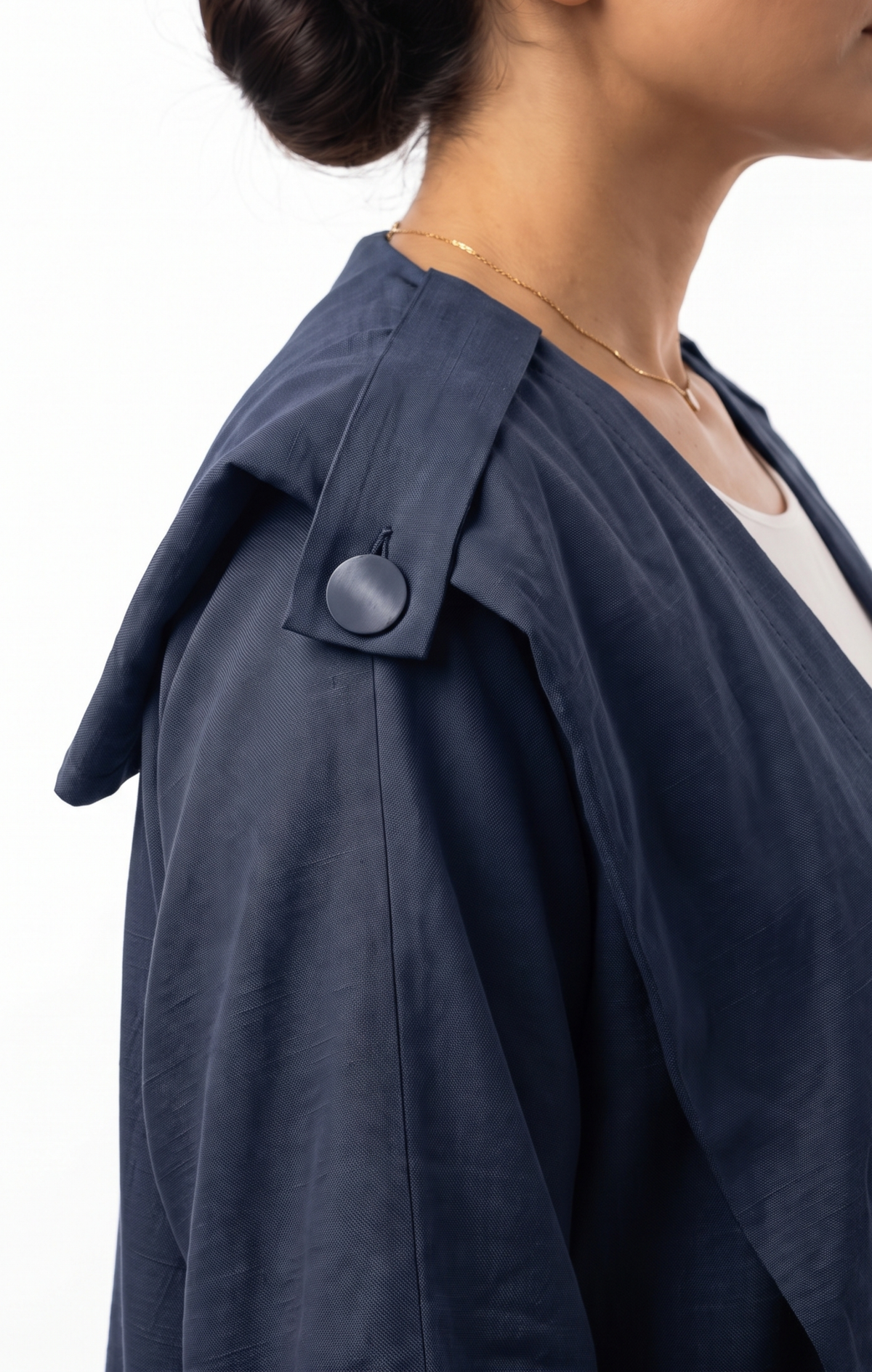 Trench Abaya Navy - عباية ترنش كحلي