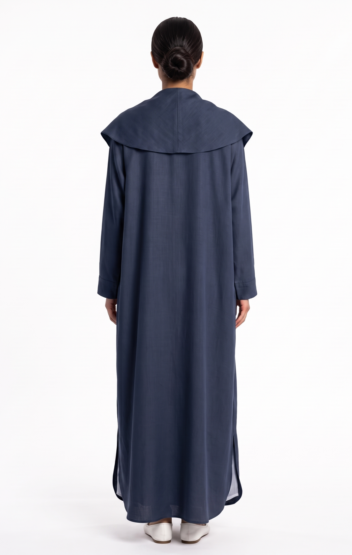 Trench Abaya Navy -  عباية ترنش كحلي