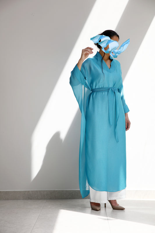 Haya Kaftan set - Sky blue