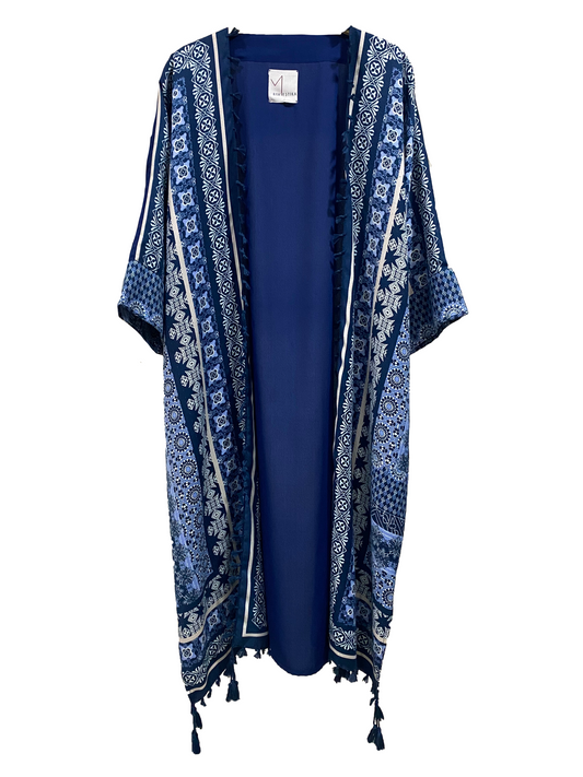 Karkousha print blue